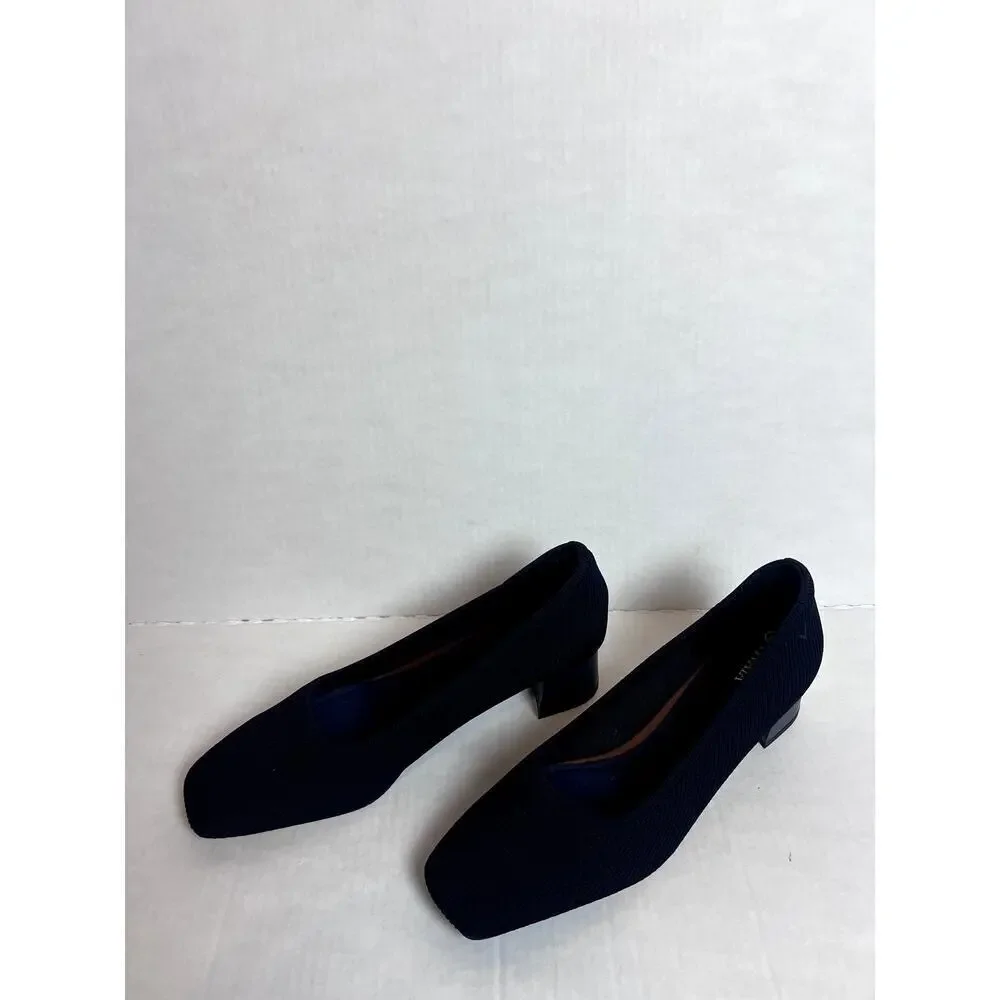 VIVAIA Melody 2.0 Navy Square Toe Chunky Heel